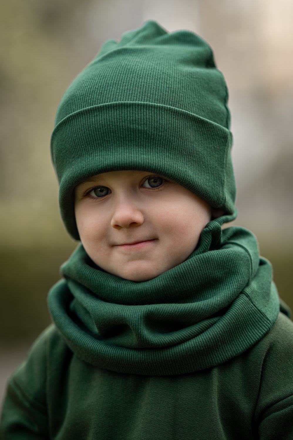 Handmade SPRING Cotton Hat with Scarf