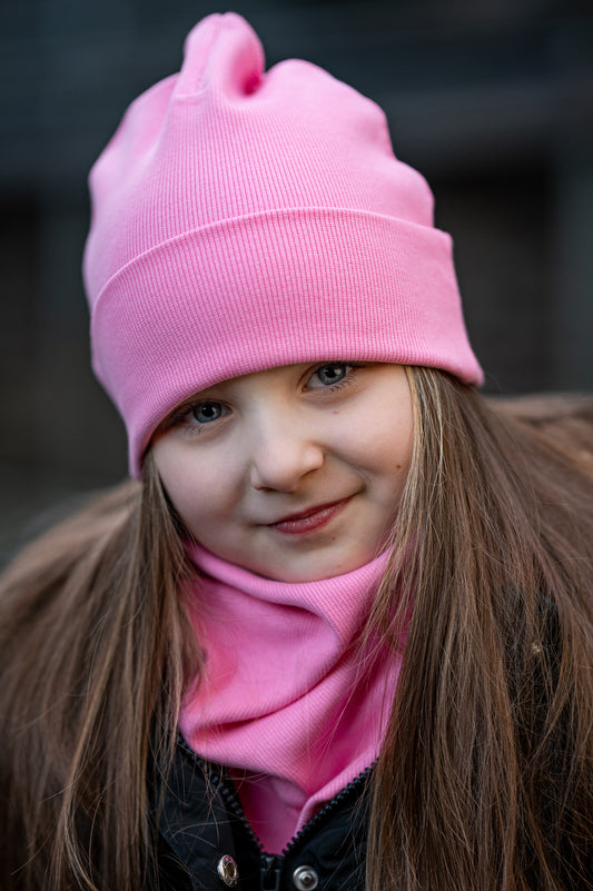 Handmade SPRING Cotton Hat with Scarf