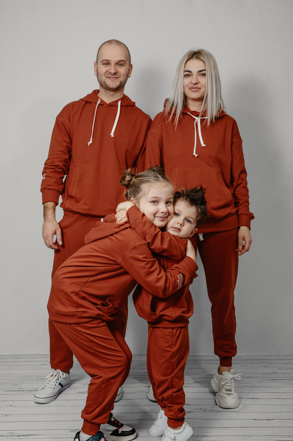 Handmade Family Matching Hoodie and Joggers Set